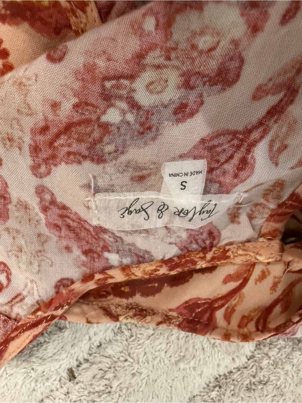 Taylor & Sage Boho Floral Swing Dress Size Small - Picture 6 of 7
